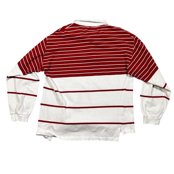 Vintage 90s INC Rugby Striped Long Sleeve Polo Shirt Y2K - Picture 3 of 3